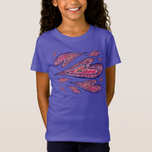 Pink Glitter Love Hearts Art Custom TShirts