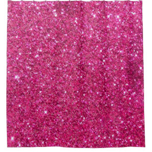Pink Glitter Luxury Curtains Shower Curtain