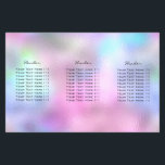 Pink Glitter Makeup Lash Holographic Blue Flyer<br><div class="desc">florenceK design</div>