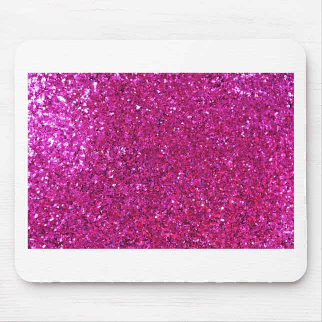 Pink Glitter Mouse Mat (Front)
