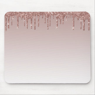 Pink glitter mousepad
