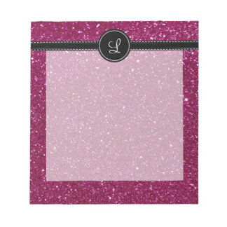 Pink Glitter Notepad