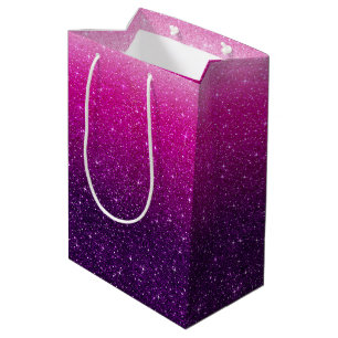 Pink Glitter Pattern Medium Gift Bag