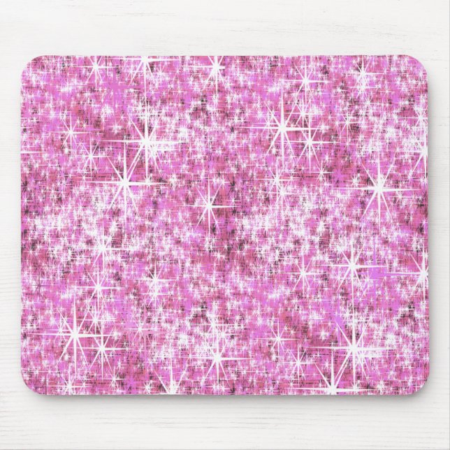 Pink Glitter Pattern Mouse Mat (Front)