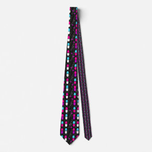pink glitter pills tie