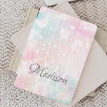 Pink Glitter Pretty Bokeh Pattern iPad Pro Cover<br><div class="desc">Easily personalise this pretty pink bokeh glitter pattern with your custom name and/or monogram.</div>