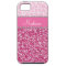 Pink Glitter Rhinestone Leopard BLING Case