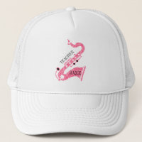 Pink Glitter Saxophone Illustration