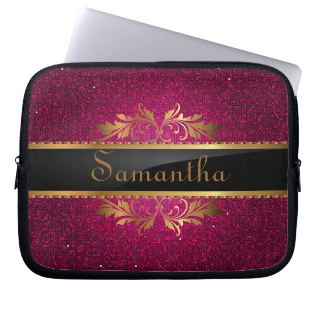 Pink Glitter Sequin Disco Glitz Protective Case (Front)