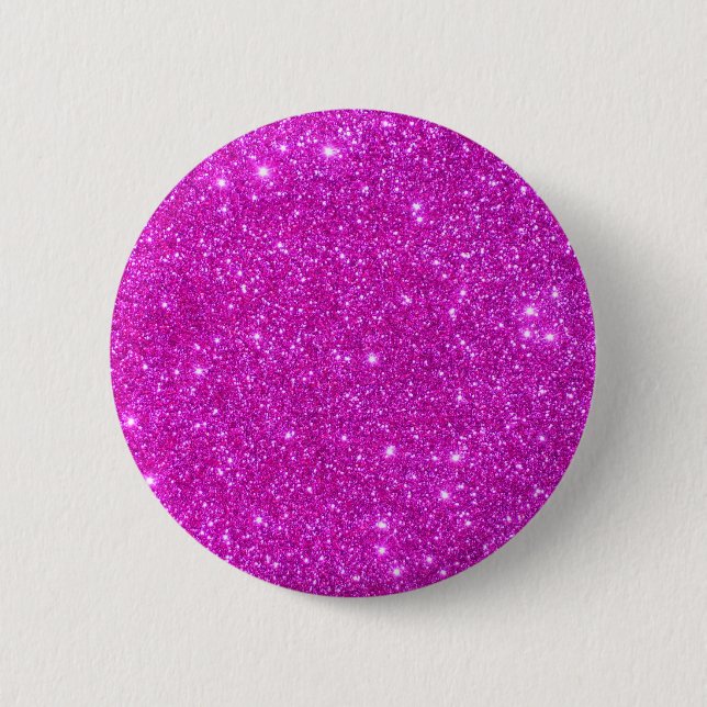Pink Glitter Sparkle Customisable Design 6 Cm Round Badge (Front)