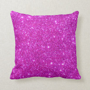 Pink Glitter Sparkle Customisable Design Cushion
