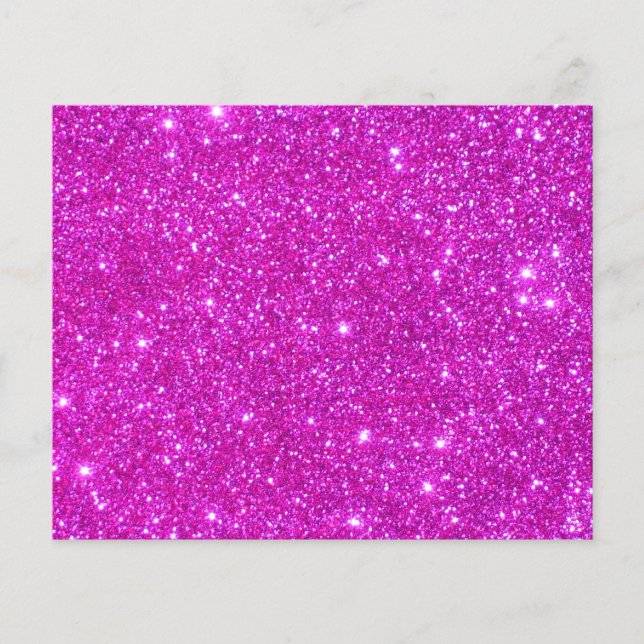 Pink Glitter Sparkle Customisable Design Flyer (Front)