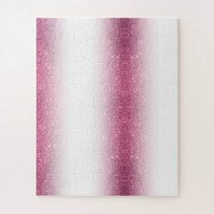 Pink Glitter Sparkle Fancy Glamour – Envelope Line Jigsaw Puzzle