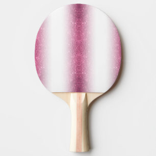 Pink Glitter Sparkle Fancy Glamour – Envelope Line Ping Pong Paddle
