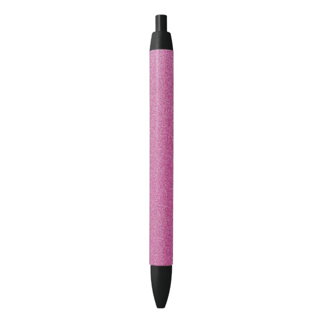 Pink Glitter, Sparkle, Glitter Background Black Ink Pen (Front Vertical)