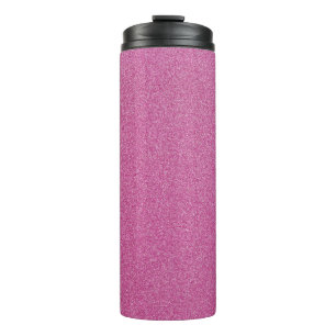 Pink Glitter, Sparkle, Glitter Background Thermal Tumbler