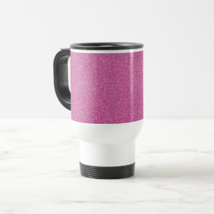 Pink Glitter, Sparkle, Glitter Background Travel Mug
