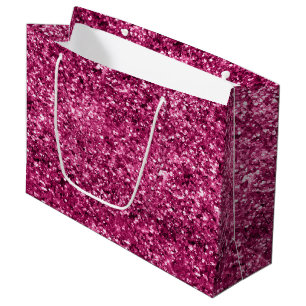 Pink Glitter Sparkle Large Gift Bag
