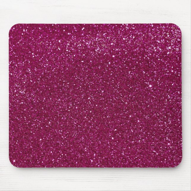 Pink Glitter Sparkles Mouse Mat (Front)