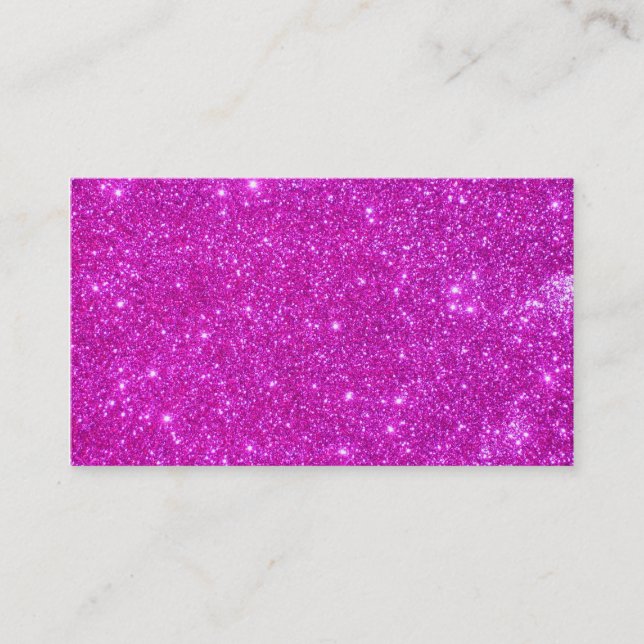 Pink Glitter Sparkly Business Cards (Front)