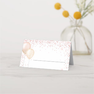 Pink Glitter Special Occasion Place Card