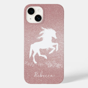 Pink Glitter Unicorn Case-Mate iPhone Case