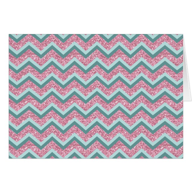 Pink Glitter ZigZag Pattern (Front Horizontal)