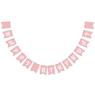 Pink Glitters Girl's Birthday Bunting