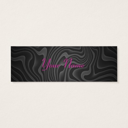 Pink Glittery Initial - X Mini Business Card