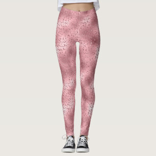 Pink Glitzy Cheetah Print Leggings