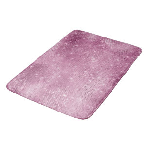 Pink Glitzy Chic Glam Sparkle Bath Mat