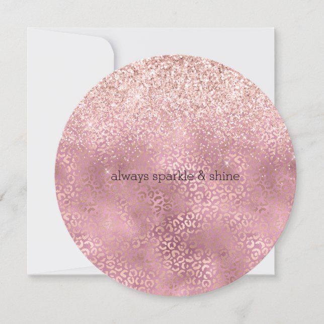 Pink Glitzy Glitter Leopard Print (Front)