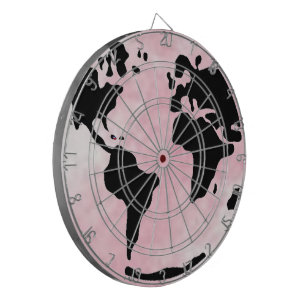 Pink Globe Dartboard