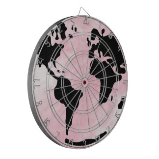 Pink Globe Dartboard