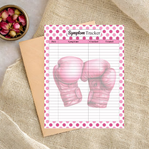 Pink Gloves Breast Cancer_ Symptom Tracker Notepad