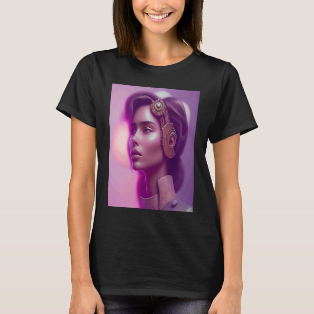Pink Glow Woman Look Purple Outfit Inspo Orange Vi T-Shirt (Front)