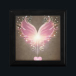 Pink Glowing Wings with Heart Gift Box<br><div class="desc">Pink Glowing Wings with Heart</div>