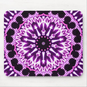 Pink glowstick star mouse mat