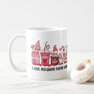 PINK GNOMES COFFEE CUPS VALENTINE'S DAY MUG