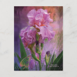 Pink Goddess Art Postcard