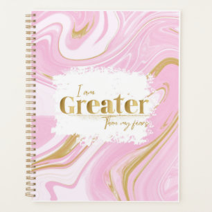 Pink & Gold Aesthetic Affirmation Planner 
