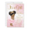Pink Gold African American Princess Baby Shower