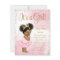 Pink Gold African American Princess Baby Shower