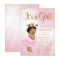 Pink Gold African American Princess Baby Shower