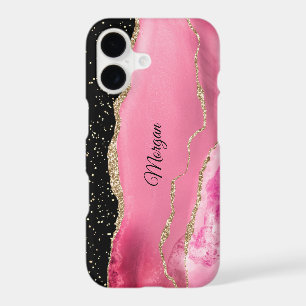 Pink & Gold Agate, Gold Stars & DIY Script Name