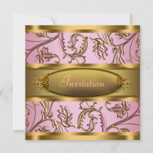Pink Gold All Occasion Party Invitations