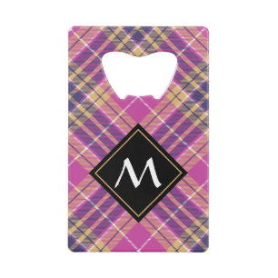 Pink, Gold and Blue Tartan
