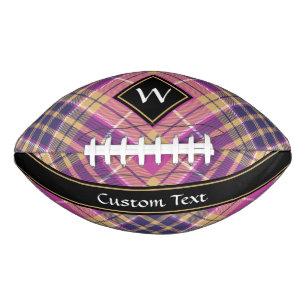Pink, Gold and Blue Tartan American Football
