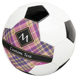 Pink, Gold and Blue Tartan Football