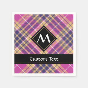 Pink, Gold and Blue Tartan Napkin